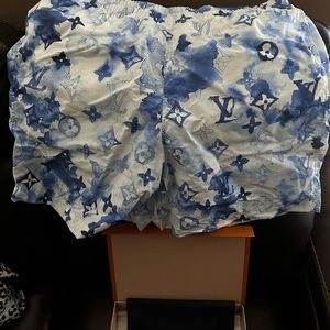 LOUIS VUITTON “INK WATERCOLOR BOARD SHORTS” BRAND NEW/ WITH BOX, CASE AND TAGS!